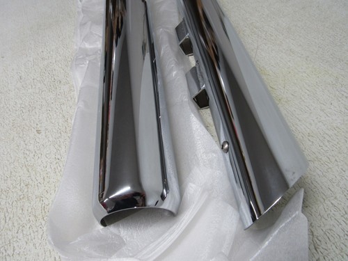 SILENCIADORES SIN CORDONES HARLEY DAVIDSON TWIN SLASH 3" CROMADOS VANCE & HINES HD-127 - Imagen 6 de 13