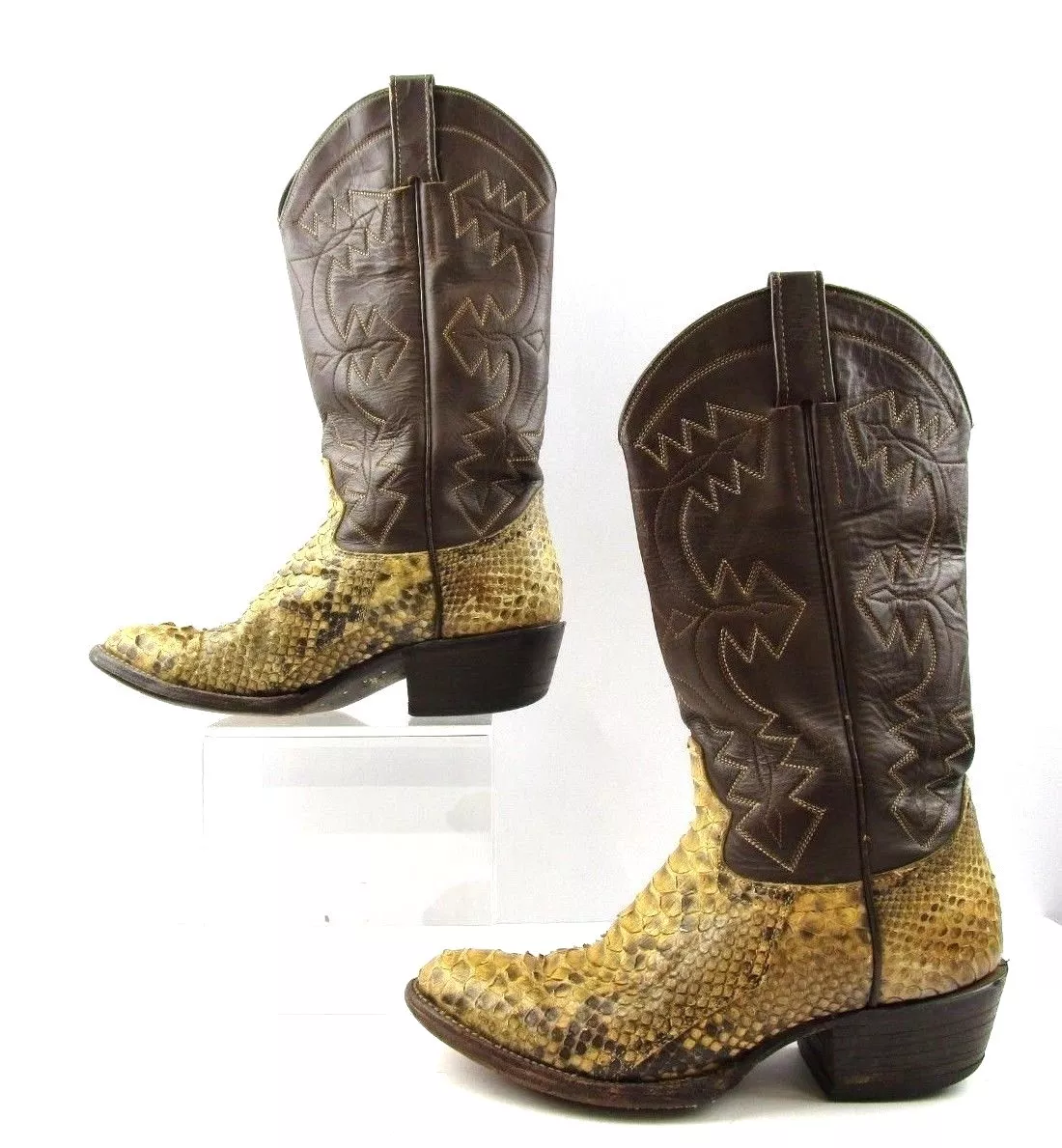 Yellow python boots sale