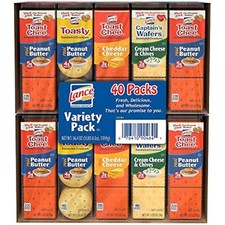 Lance Sandwich Cracker Variety Pack 40 Count