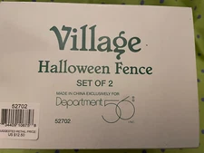 Dept 56 Village Halloween Fence - Set of 2 - #52702 - BRAND NEW