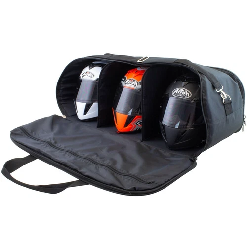 BIKE IT MOTORRADHELM AUFBEWAHRUNGSTASCHE FASST 3 HELME ABNEHMBARER SCHULTERGURT