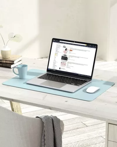 Desk Pad Office Desk Mat Pad PU Leather Waterproof Desk Mat Laptop Mat Dual-Side - Picture 12 of 39