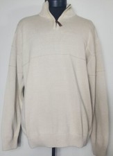 Pendleton Mens Half Zip High Neck Pullover 100 Cotton Size Medium