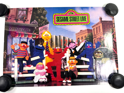 USオリ ギミックジャケ&ポスター付き SESAME STREET LIVE! RARE vtg 1993 Sesame Street LIVE jim henson cast poster 30x21 | eBay