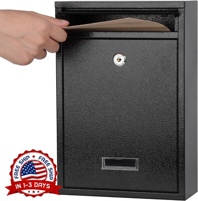 Buzon De Montaje En Pared Con Cerradura, Buzones De Correo Para Exteriores Con