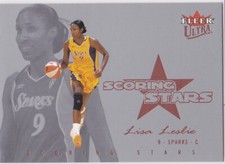 LISA LESLIE 2004 Fleer Ultra LOS ANGELES SPARKS Scoring Stars Card WNBA HOFer!