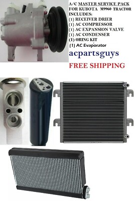 New Compressor Master Service Kit for Kubota M7060 M9960 RD451-93900 SV07E 