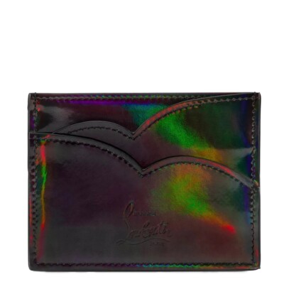 Christian Louboutin Hot Chick Card Case Black Psychic Patent