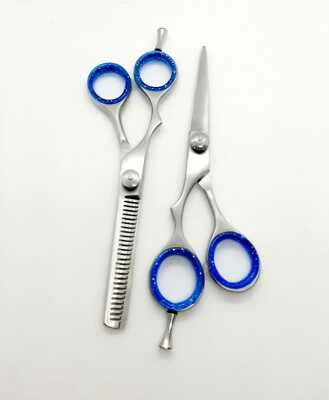 SHAH TRADERS Linkshänder Friseurscheren Effilierscheren Haarschere Lefty Profi Scissors Set