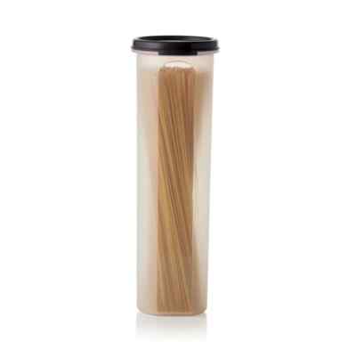 NEW tupperware modular mate round spaghetti dispenser with black seal and insert