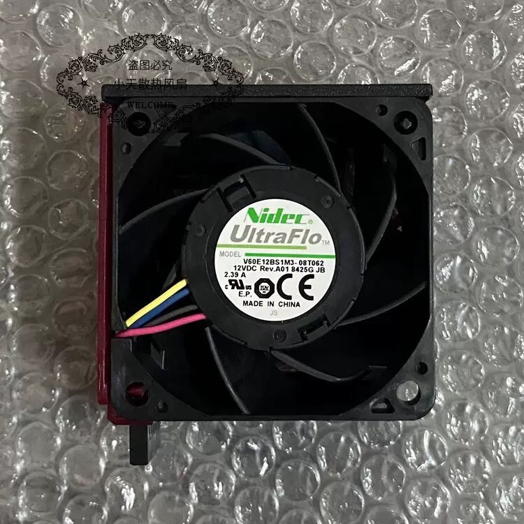 1 pcs NIDEC 12V 2.39A 6038 V60E12BS1M3-08T02A1-DL380 G10