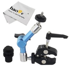 7" Stainless Steel Magic Arm Mini Clamp for LCD Monitor LED Light Tripod DSLR