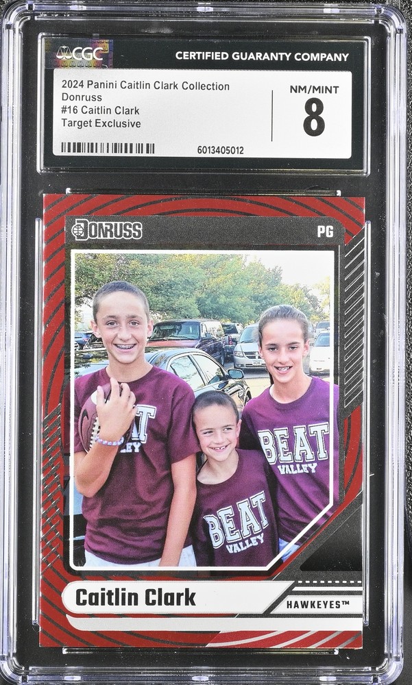 2024 Panini Caitlin Clark #16 Target Exclusive CGC 8 Graded Card