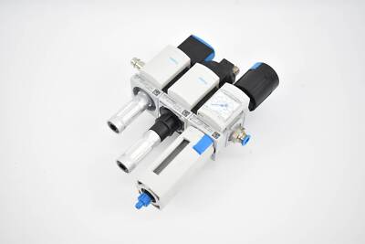 Festo Ventilinsel MS4-EM1-1/4-S + MS4-EE-1/4-10V24P-S + MS4-LFR-1/4-D7-ERM-AS