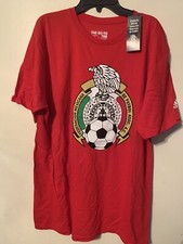 NUEVO CON ETIQUETAS Adidas Go To Tee Camiseta Talla Grande Selección Nacional De México Fútbol Rojo