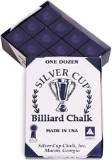 Silver Cup / Championship Billiard Chalk - ONE Dozen Purple 