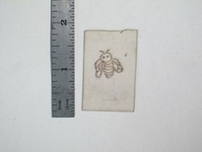 vtg 1960s 70s Tattoo Flash acetate stencil Animals Tiny Bee AN2