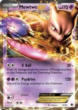 Pokemon Mewtwo-Ex - 54/99 Holo Aluminium Noir Étoile Promo (Jumbo / Ample