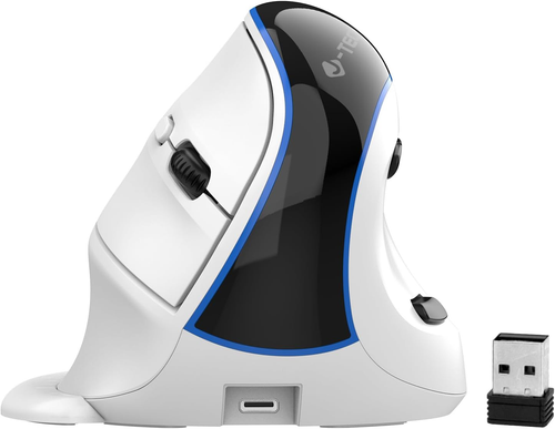 Wireless Mouse, Vertical Ergonomic Mouse with Bluetooth Dual Modes + USB Dongle - Picture 12 of 12