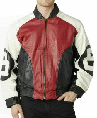 8 Ball Bomber Genuine Leather Jacket All Sizes | eBay