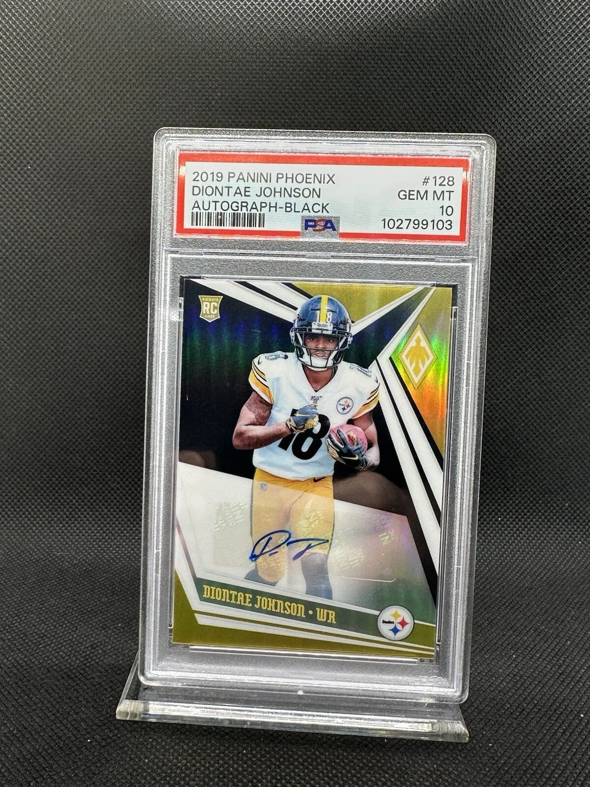 Diontae Johnson Panini Phoenix #128 Autograph-Black