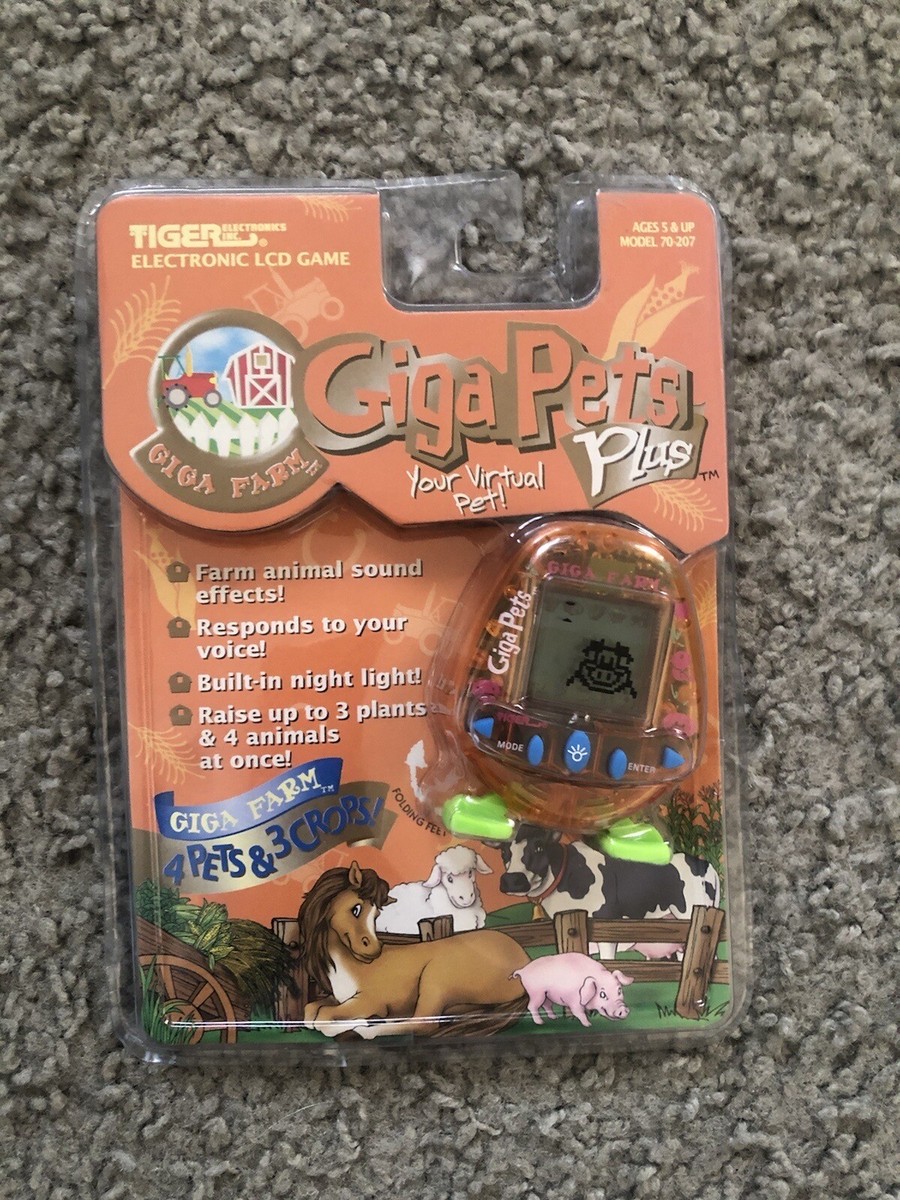 Farm Giga Pets Plus Virtual Electronic Tiger Handheld Game Farm Giga Pets Plus Virtual Electronic Tiger Handheld Game