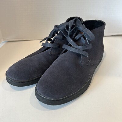 Coach Men's Boots blue Suede Chukka Ankle Shoes Excellent