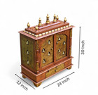 Wooden Hindu Pooja Bell Mandir USA Online Wall Hanging Indian Temple Home Decor