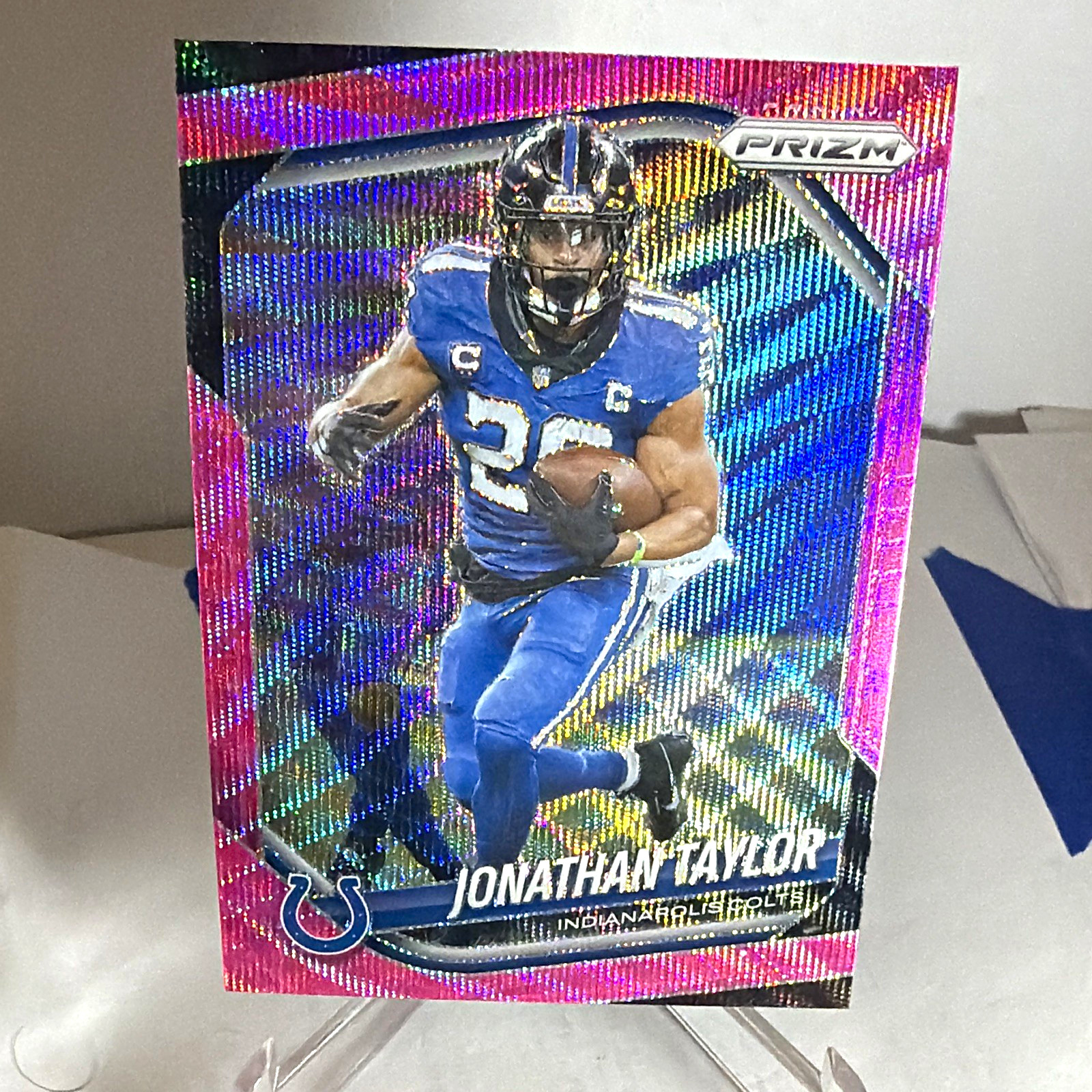 2025 Panini Prizm Purple Wave Prizm Jonathan Taylor #108 Colts