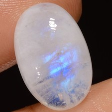 Natural Rainbow Moonstone Oval Cabochon Loose Gemstone 13.5 Ct 19X12X6mm GC36703