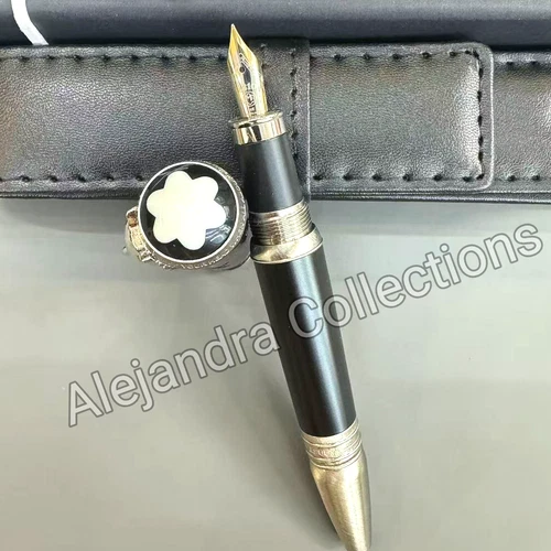 MONTBLANC Rudyard Kipling Wolf Head Limited Edition Fountain Pen Black w/ Box
