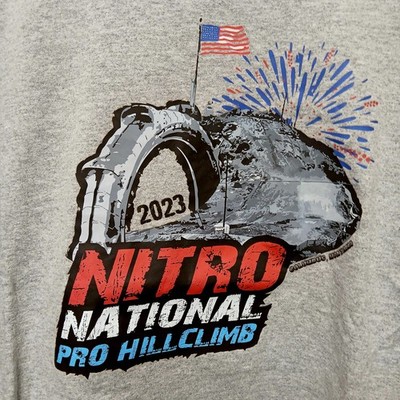 Nitro National Pro Hillclimb 2023 Graphic T-Shirt XL Gray