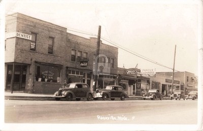 Street View Roseville MI Michigan 1942 RPPC Photo Postcard COPY