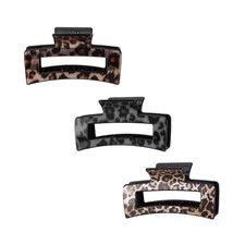 3.5'' Creaseless Tortoise Shell Hair Clips for Women Leopard Print Hair Claw Cli