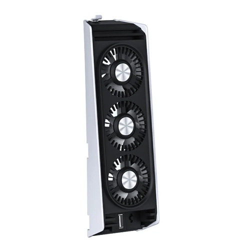 LED Cooling Fan for PS5 Console w/3 high-speed fans ,w/Blue LED Light ,quiet - Picture 7 of 7