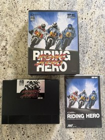 NEO GEO SNK RIDING HERO Authentic AES USA COMPLETE CIB CART MANUAL CASE US!