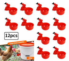 Chicken Water Cups  12Pack , Automatic Chicken Waterer Kit for Poultry