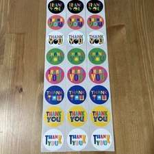 24pcs Thank You Stickers  1.5”  Small Business for Decorate Envelopes Sealing