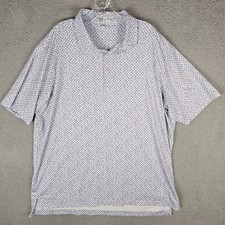 Peter Millar Golf Polo Shirt Mens 2XL Pineapple  Skull Summer Comfort MF24EK21S