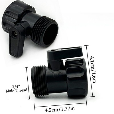 3/4 Inch Plastic Quick Shut Off Valve for Garden Irrigation and Car Washing