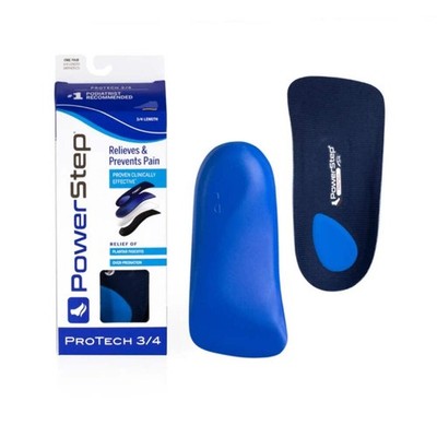 Powerstep Protech - 3/4 Length Orthotic Insole Shoe Inserts