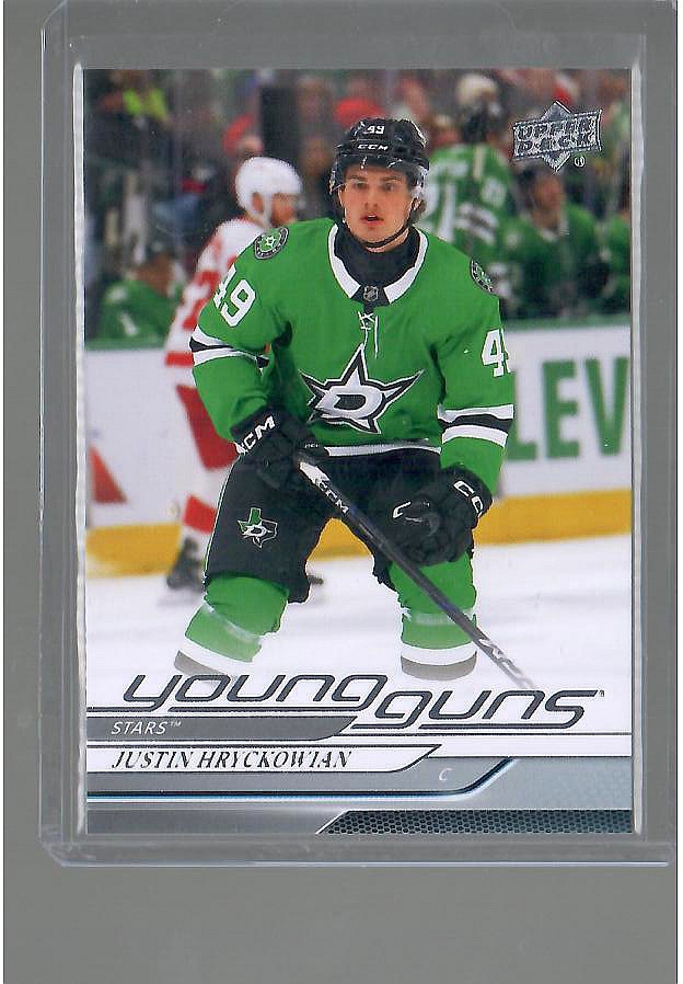 2024-25 Upper Deck Extended Series Young Guns #723 Justin Hryckowian Rookie Card