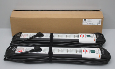 2x Brennenstuhl Premium-Line Steckdosenleiste 8-fach mit Schalter & 5m Kabel