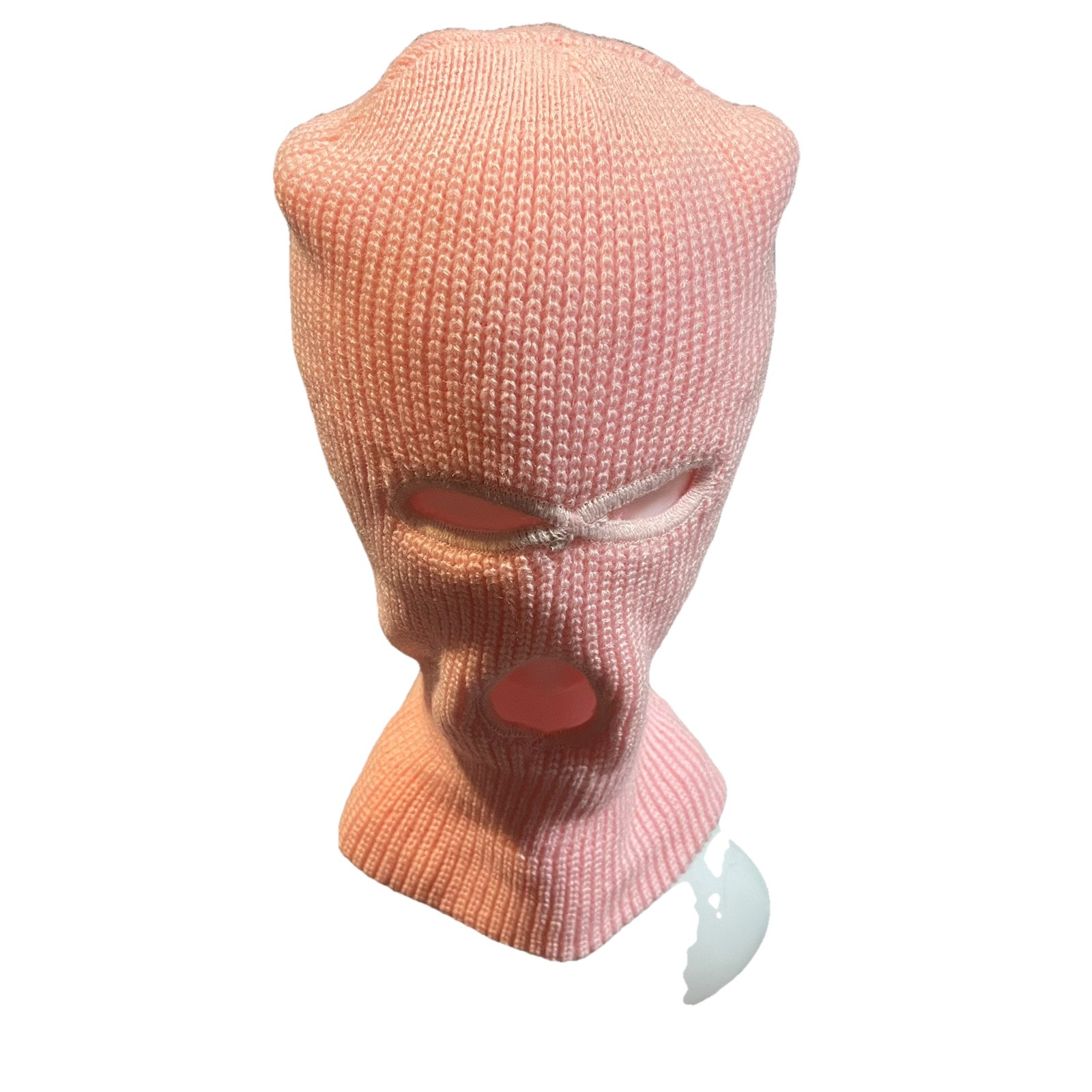 Beanie Hat Winter Ski Mask 3 Hole Knitted Skull Balaclava Outdoor Pink D-400-image