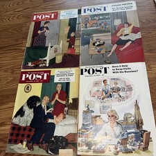 Vintage Saturday Evening Post Magazine Lot 1958