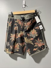 O'Neill Boys Board Shorts Cruzer Scallop Above The Knee 16 Swim Size 12 Waist 26