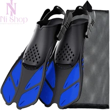 Adjustable Diving Flippers Swim Fins for Snorkeling Freestyle Training Gear AU