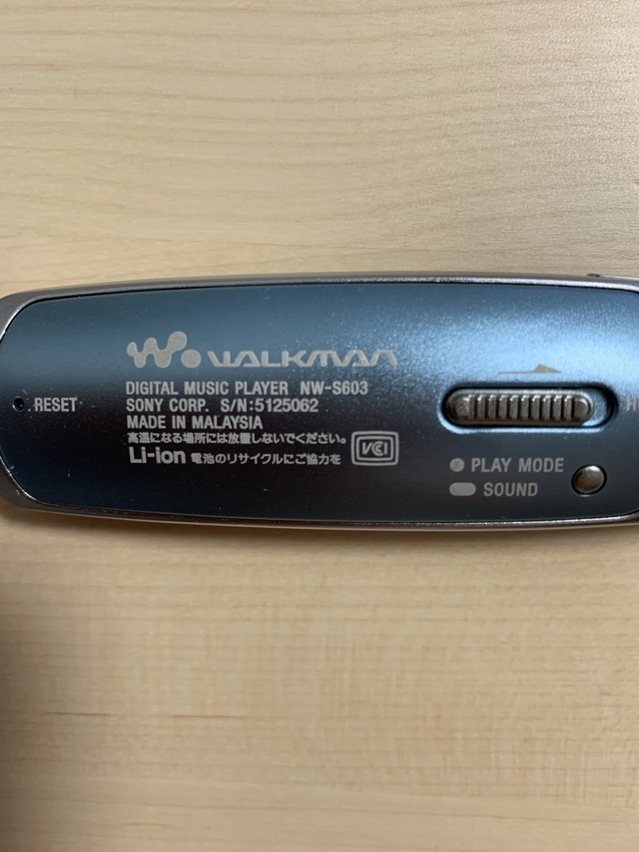 Sony NW-S603 Walkman Digital Audio Player 1GB Tested Blue