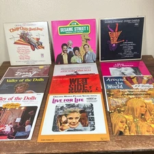 Lot 12 Vintage Vinyl Chitty bang Sesame Street West side Story Valley dolls 80