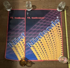 NINTENDO VS UNISYSTEM - 2 Arcade Cabinet Decals New Old Stock - Original